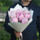 7 ароматных розовых пионов Сара Бернар. Букет 91 Kimbirly Flowers