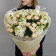 Букет из ароматной маттиолы и кустовых роз Рослин. Букет 179 Kimbirly Flowers