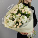 Букет из ароматной маттиолы и кустовых роз Рослин. Букет 179 Kimbirly Flowers