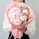Авторский букет с гортензией и нежными розами. Букет 84 Kimbirly Flowers