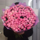 51 кустовая пионовидная роза Сильва пинк. Букет 212 Kimbirly Flowers