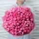 35 пионовидных кустовых роз Сильва Пинк. Букет 315 Kimbirly Flowers
