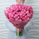 35 пионовидных кустовых роз Сильва Пинк. Букет 315 Kimbirly Flowers
